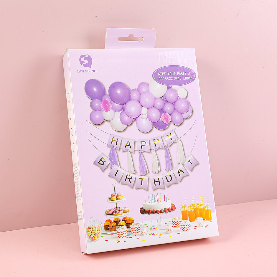 Set di palloncini per feste in scatola B - viola