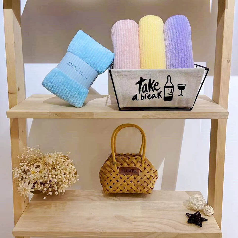 Asciugamano in velluto broccato di neve