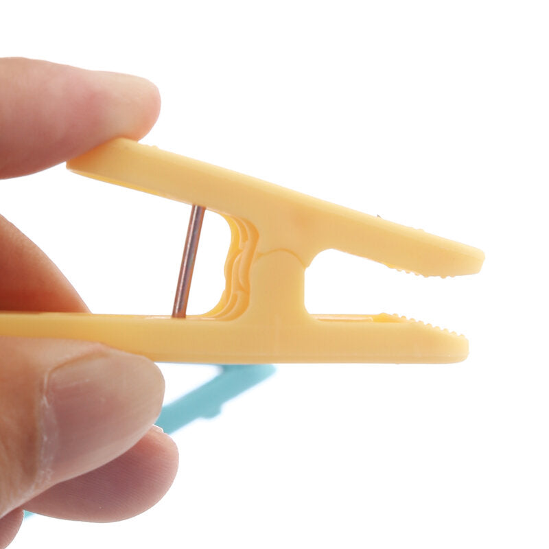 Stendini rotondi colorati arcobaleno (6 clip)