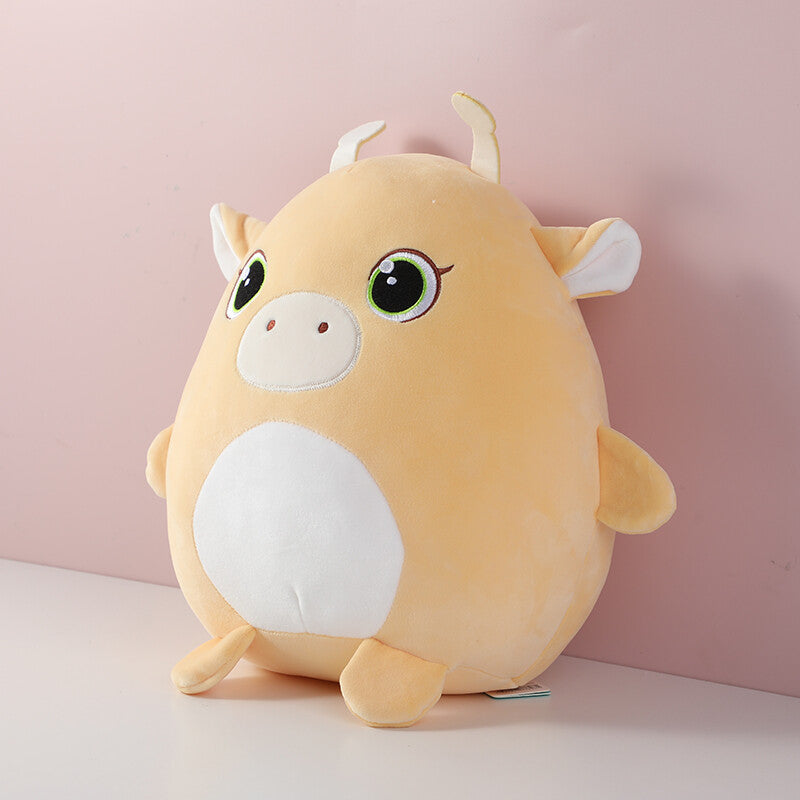 Peluche bambola cuscino rotondo Fawn -30 cm