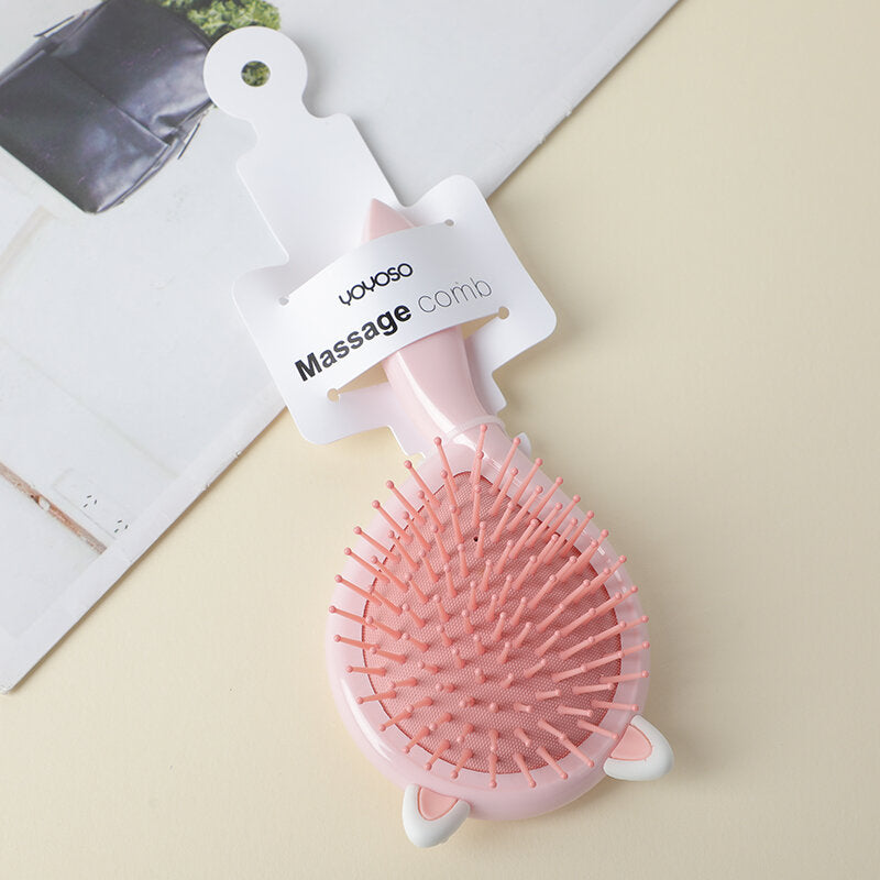 Pettine massaggiante air bag Comma - rosa