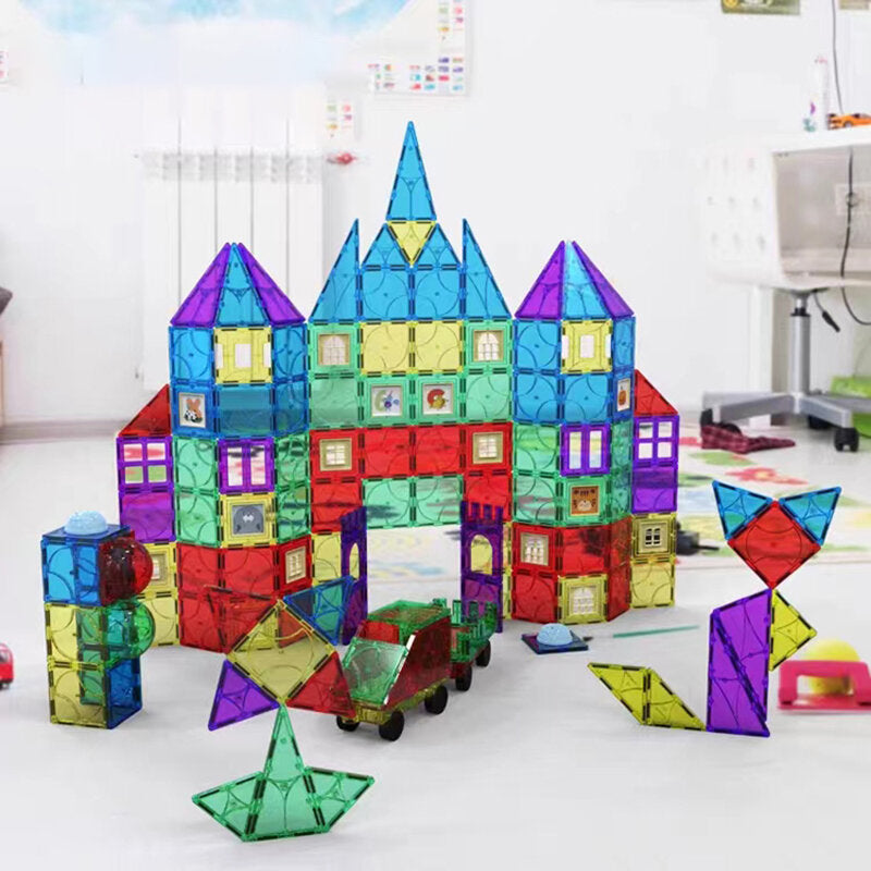 Blocchi di costruzione per finestre colorate con magnete 3D 30 pezzi