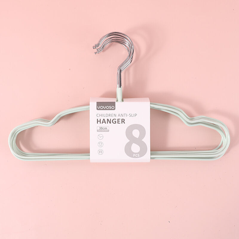 Appendino per bambini antiscivolo a immersione in metallo - Confezione da 8 pezzi - verde