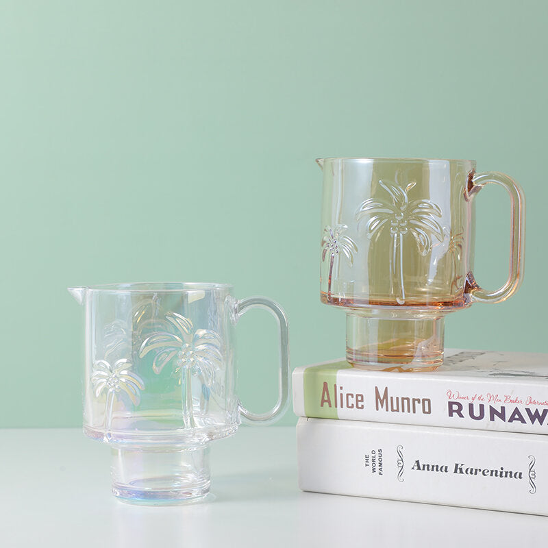 Tazza in vetro serie albero di cocco-600ml