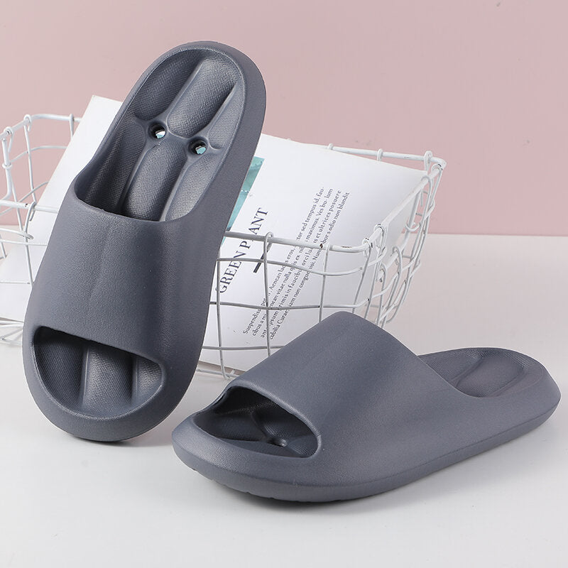 Pea Pantofole da bagno da uomo grigio scuro 40-41