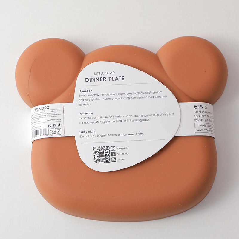 Piatto da pranzo orsetto - cachi