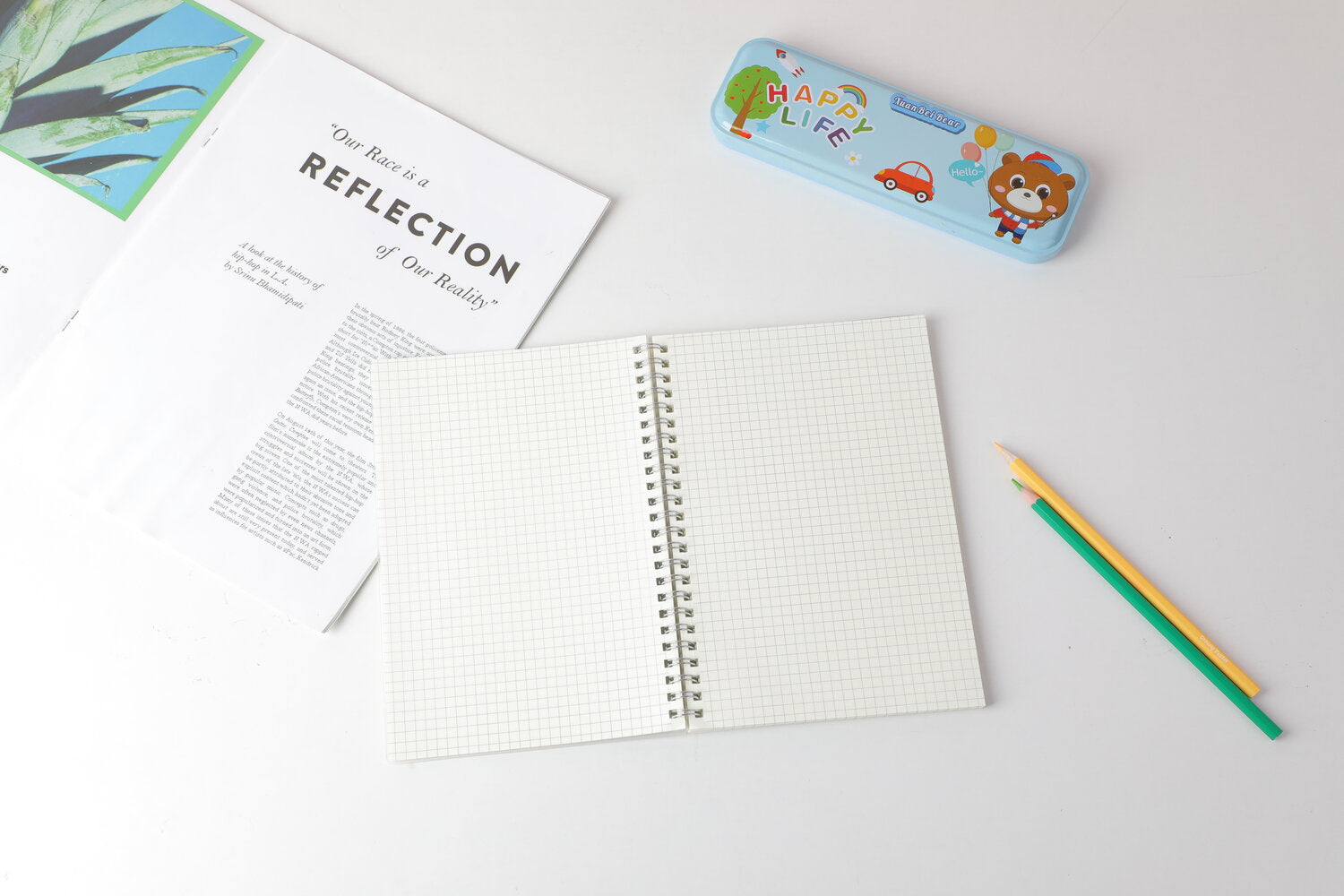 Taccuino in bobina PP A5 Gridding basic