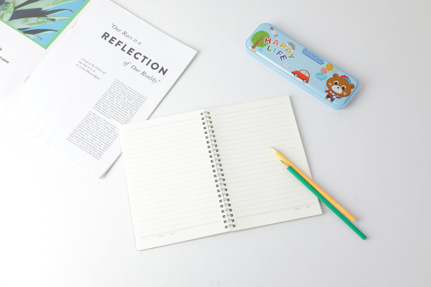 A5 linea orizzontale taccuino di base in PP bobina