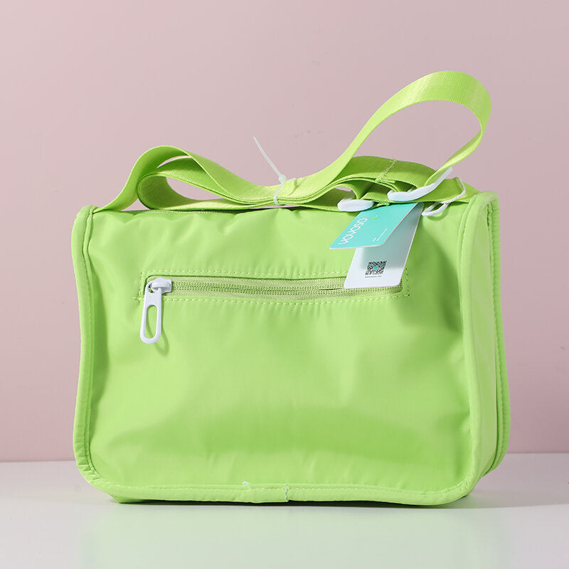 Borsa crossbody quadrata a fiori di colore fresco e sfumato - verde
