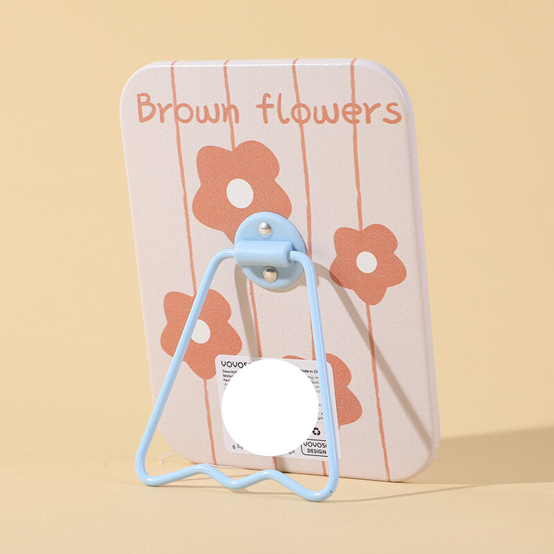 Specchio da tavolo creativo rettangolare a fiore semplice-1Pz