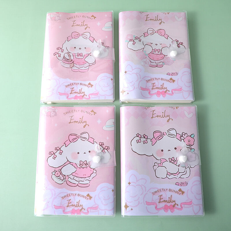 Emily camelia tea party Taccuino con coditina in EVA e bottone 36K