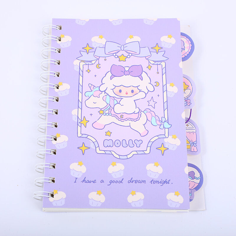 Molly star dream fantasy quaderno a bobina con pagina separata