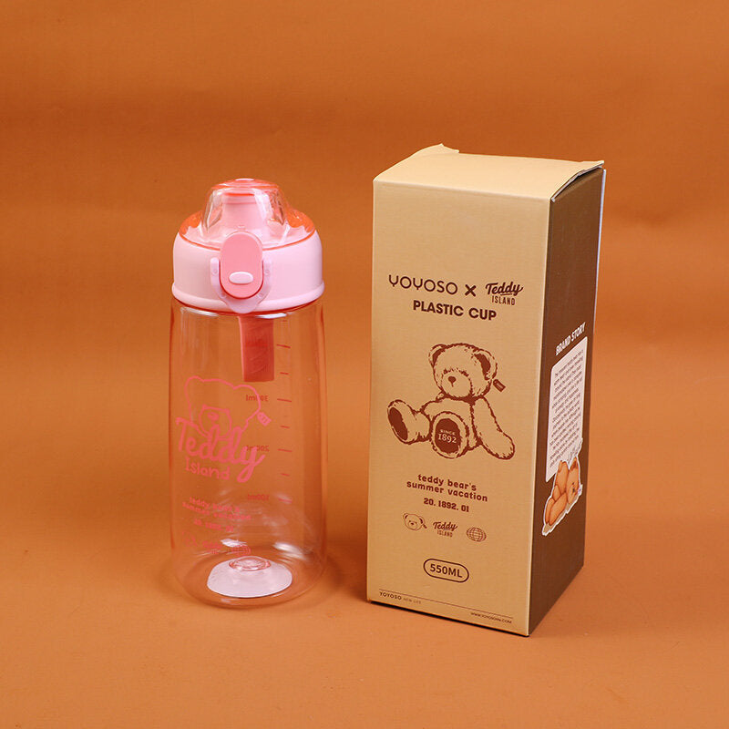 Borraccia in plastica serie TEDDY ISLAND-550ml