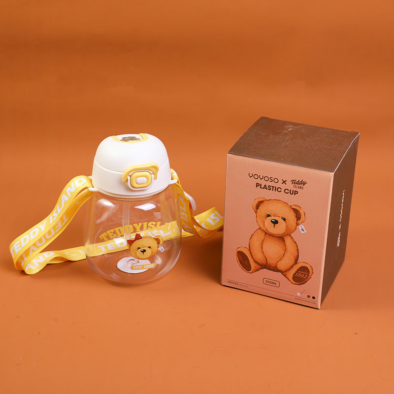 Borraccia in plastica di grande capacità della serie TEDDY ISLAND-950ml