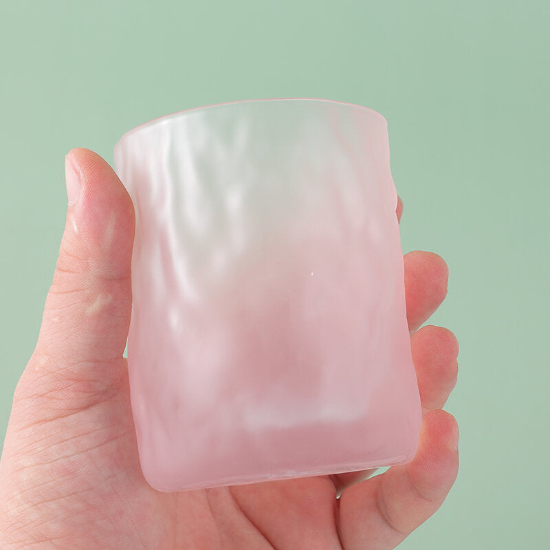 Coppa di vetro smerigliato spray colore corteccia texture-260ml