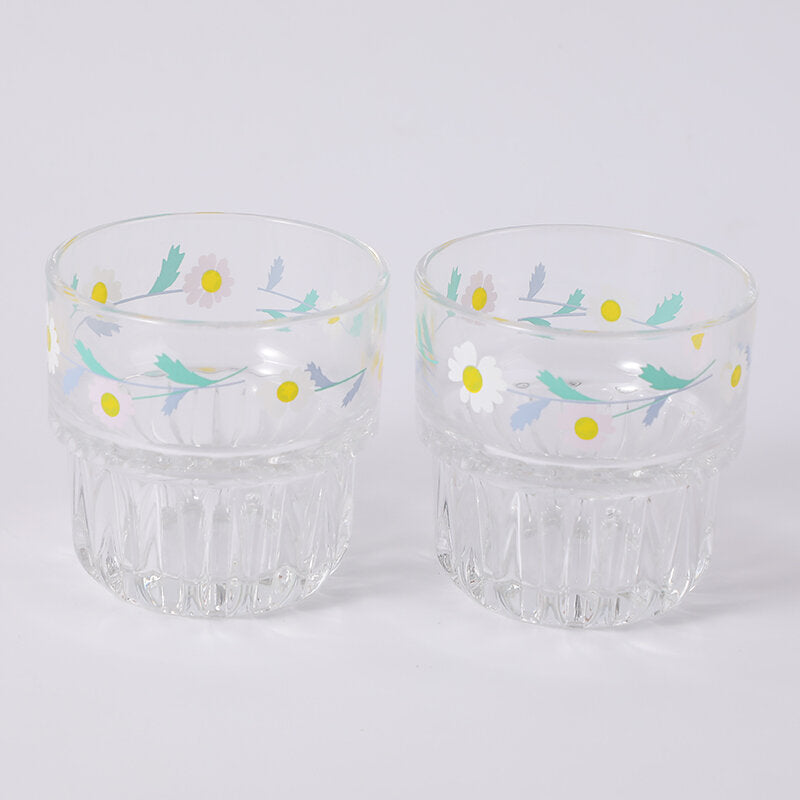 Set di tazze in vetro 2 pezzi