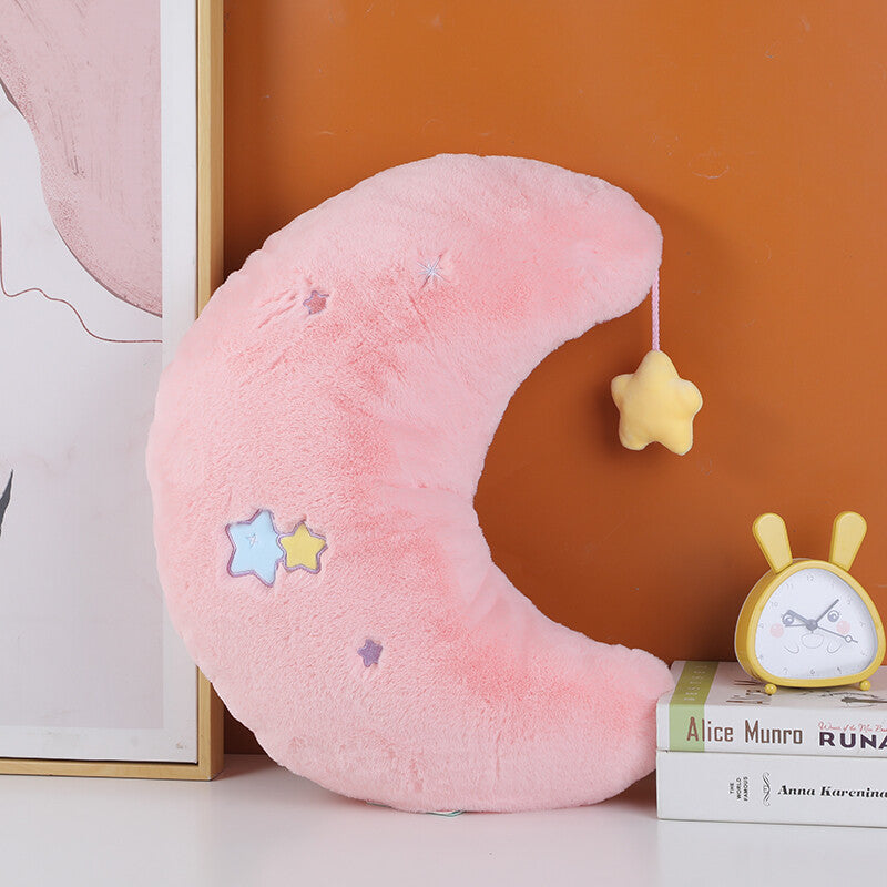 Cuscino a forma di luna - rosa