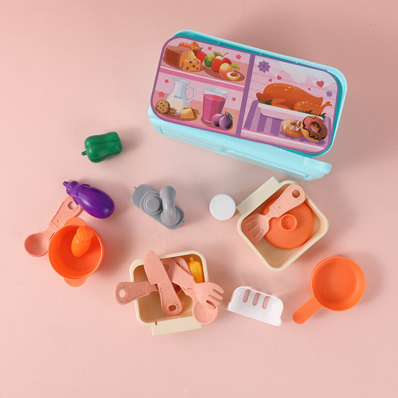 Set di utensili da cucina con funzione acqua - blu pastello