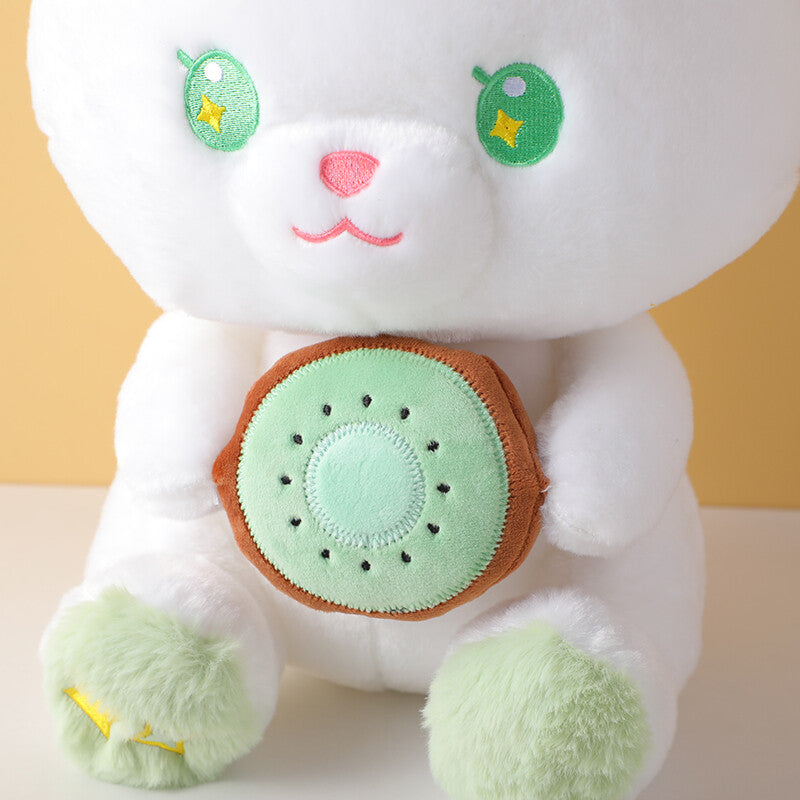 Orso di frutta seduto con kiwi peluche 30 cm