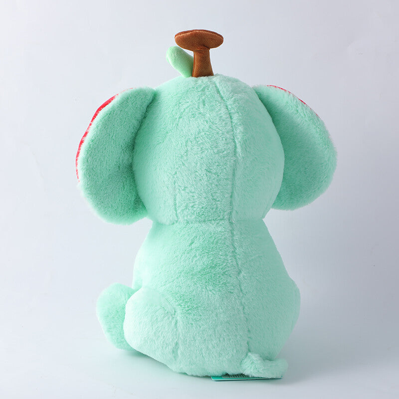 Elefante della frutta verde, bambola di peluche 30 cm