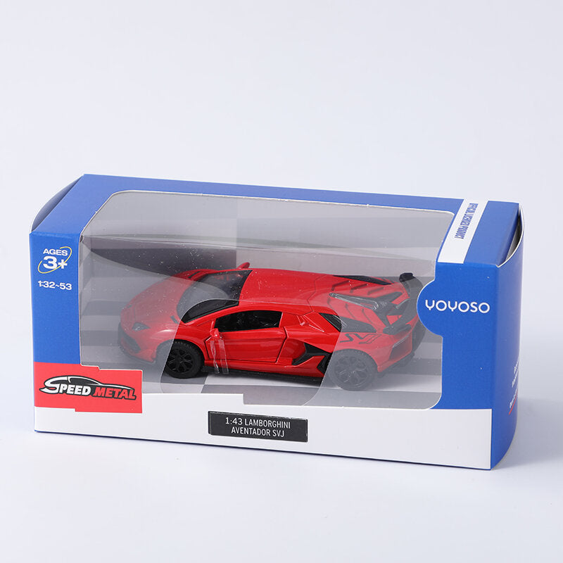 Modello di auto in lega 1:43 Lamborghini Aventador SVJ63