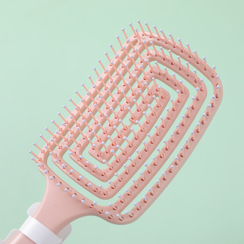 Pettine lisciante per capelli con incavo quadrato grande