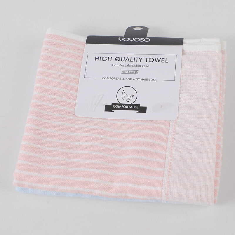 Asciugamano quadrato doppio strato tinto in filo 2 pezzi