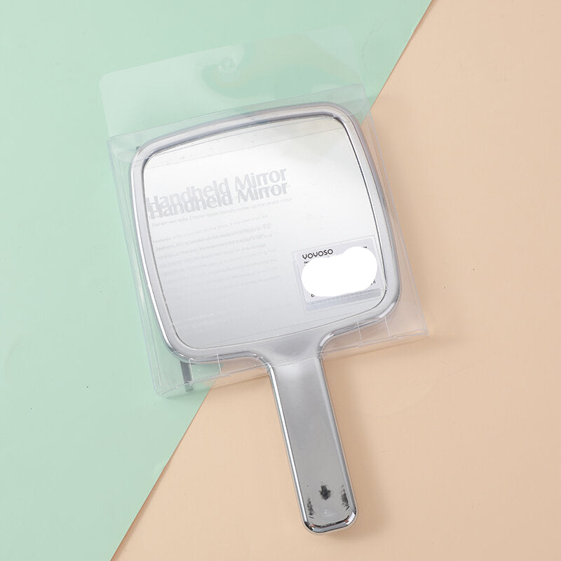 Specchio di bellezza quadrato con diamante e maniglia