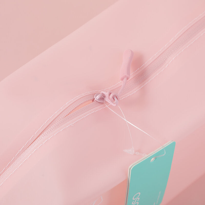 Borsa cosmetica ottagonale in gelatina - rosa