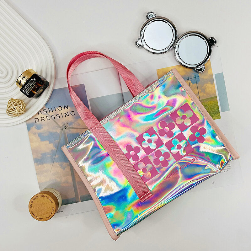 Tote bag grande laser - serie fiore semplice