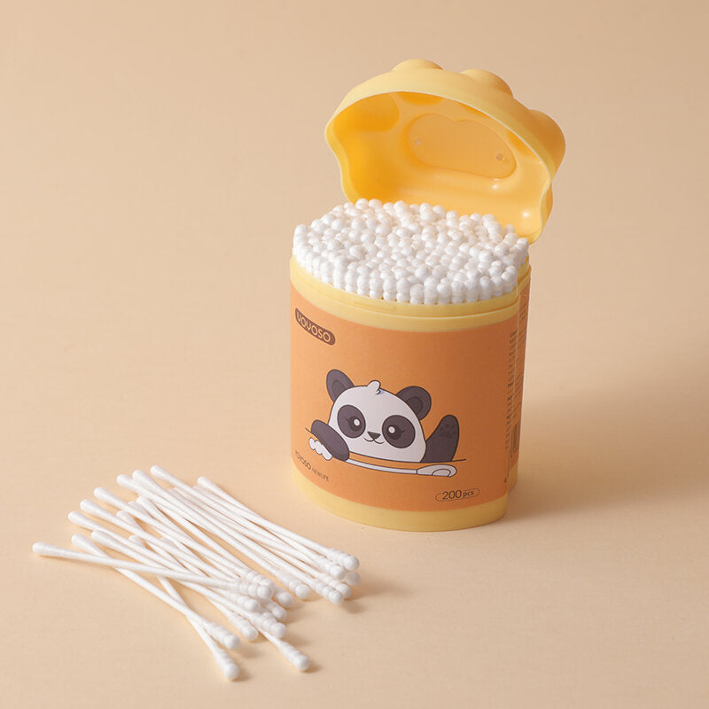 cotton fioc 400pcs gatto artiglio scatola fine carta bastone bambino