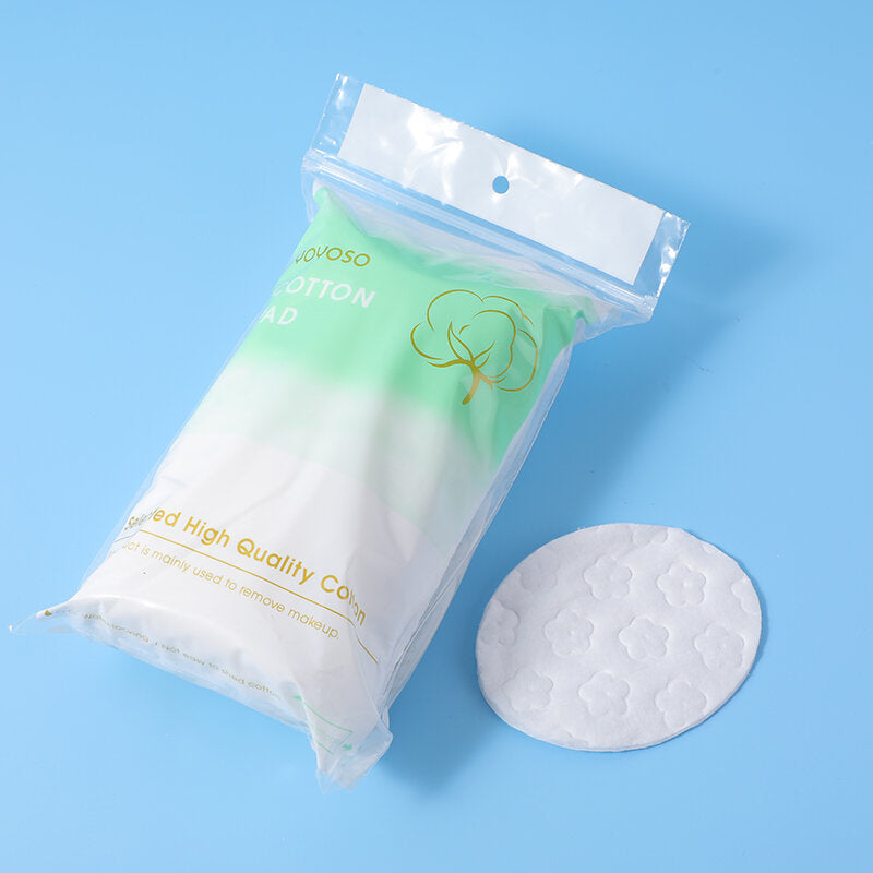 dischetto cotone a forma di fiore ovale in rilievo 60 pz.