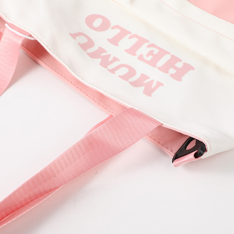 Lettera inglese semplice - shopping bag rosa