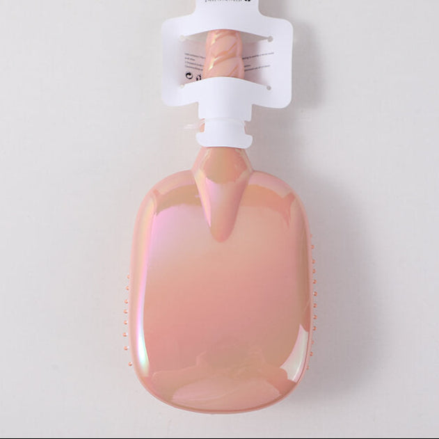 Serie a un corno colorata a pettine tondo rosa