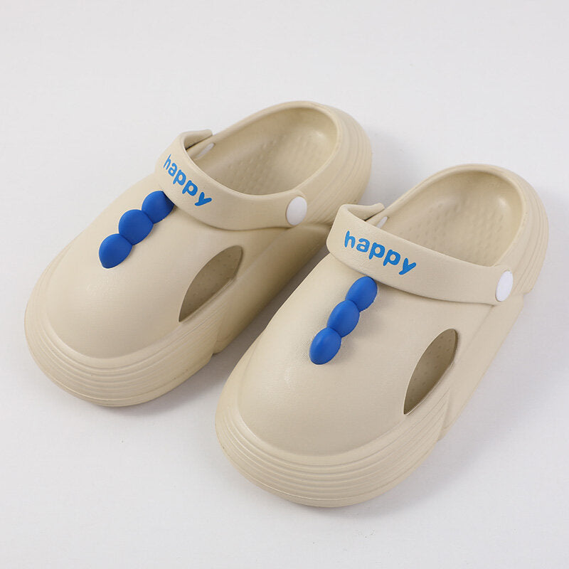 Sandali da giardino per bambini dinosauro carino beige taglia 28-29