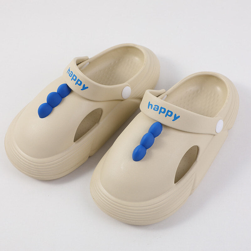 Sandali da giardino per bambini dinosauro carino beige misura 30-31