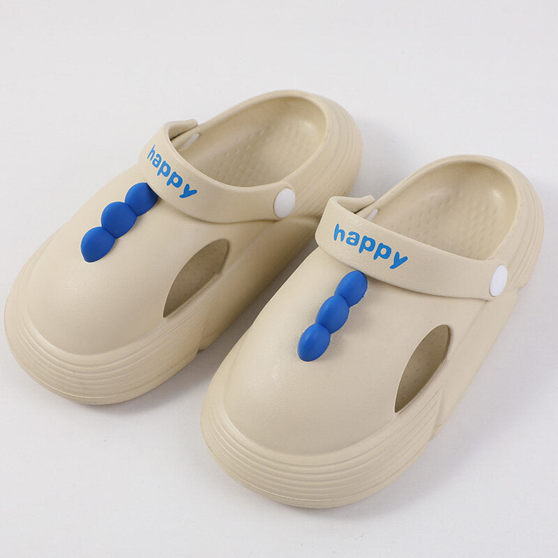 Sandali da giardino per bambini dinosauro carino beige taglia 32-33