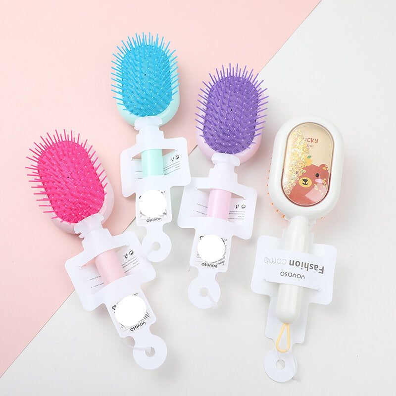 Pettine airbag glitterato a cartoni animati