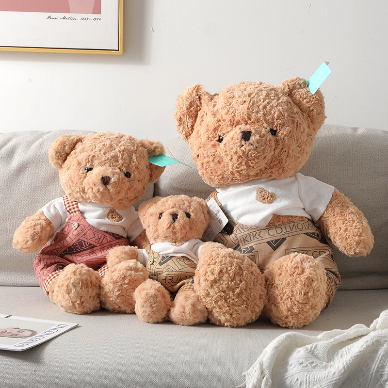 Orso di coppia Caddy con pantaloni 4# bambola di peluche 55cm (occhi di plastica)