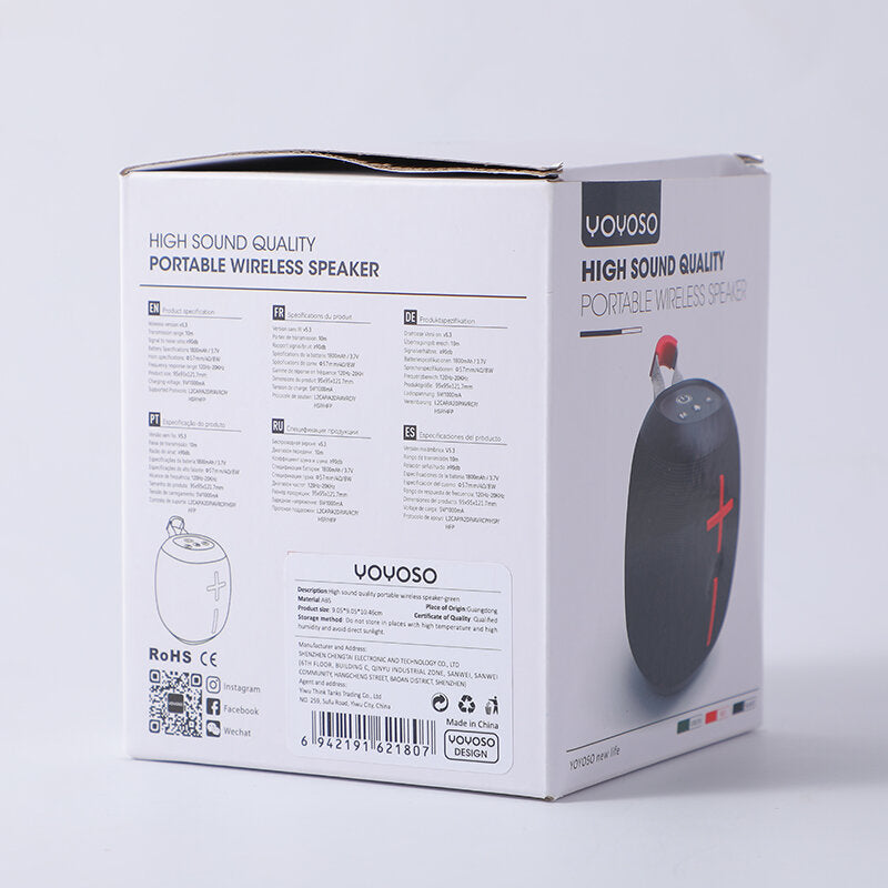 Altoparlante wireless portatile di alta qualità sonora - verde