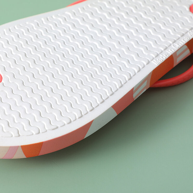 Infradito da donna con motivo geometrico rosso rosa 35-36