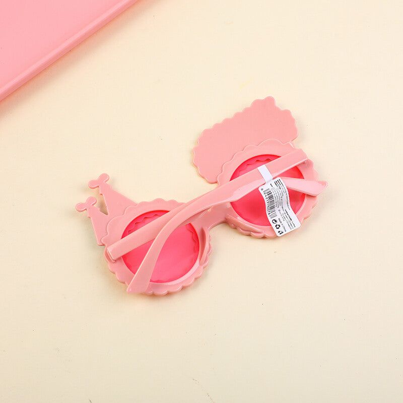 Cappello da compleanno per bambini occhiali da sole-rosa