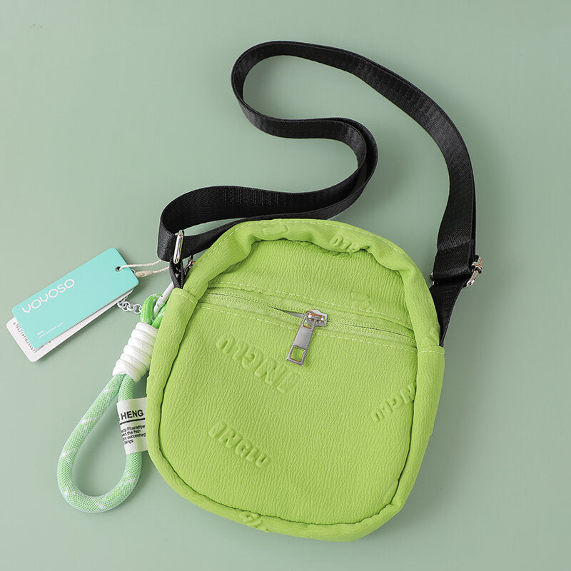 Borsa inglese verticale con cerniera verde