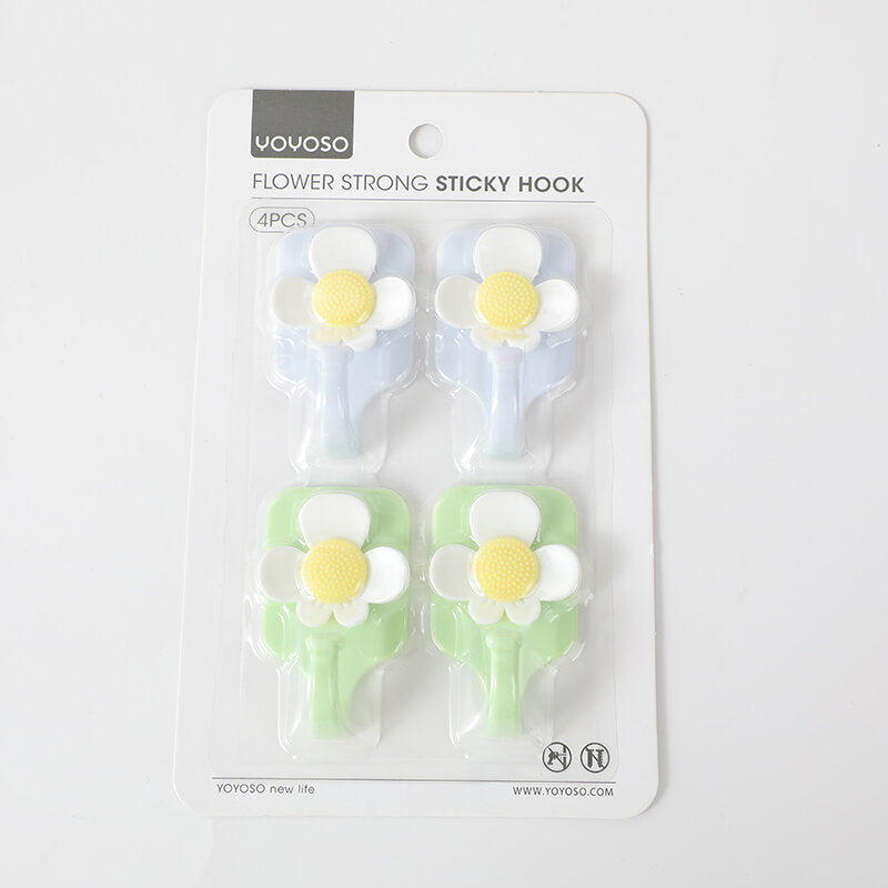 Fiore forte gancio appiccicoso 4pcs