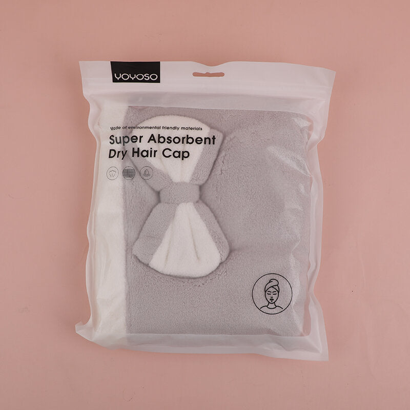 Cuffia asciugacapelli semplice a tesa bianca