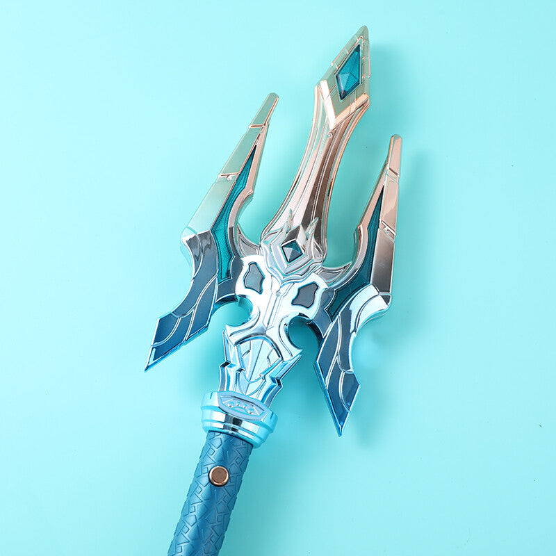 Arma a tre forche con suono e luce, senza batteria