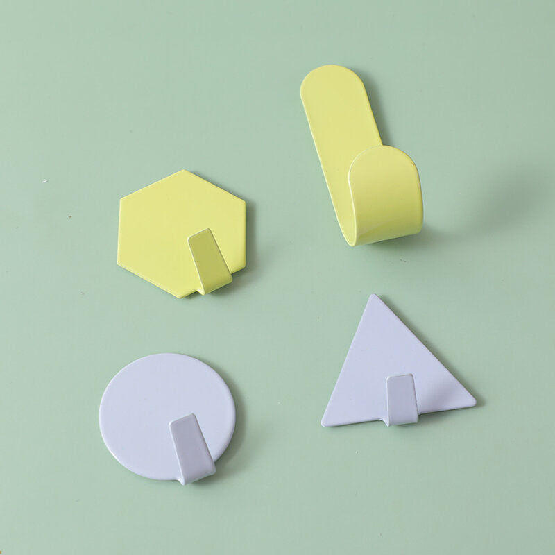 Set di ganci geometrici in ferro 4 pezzi