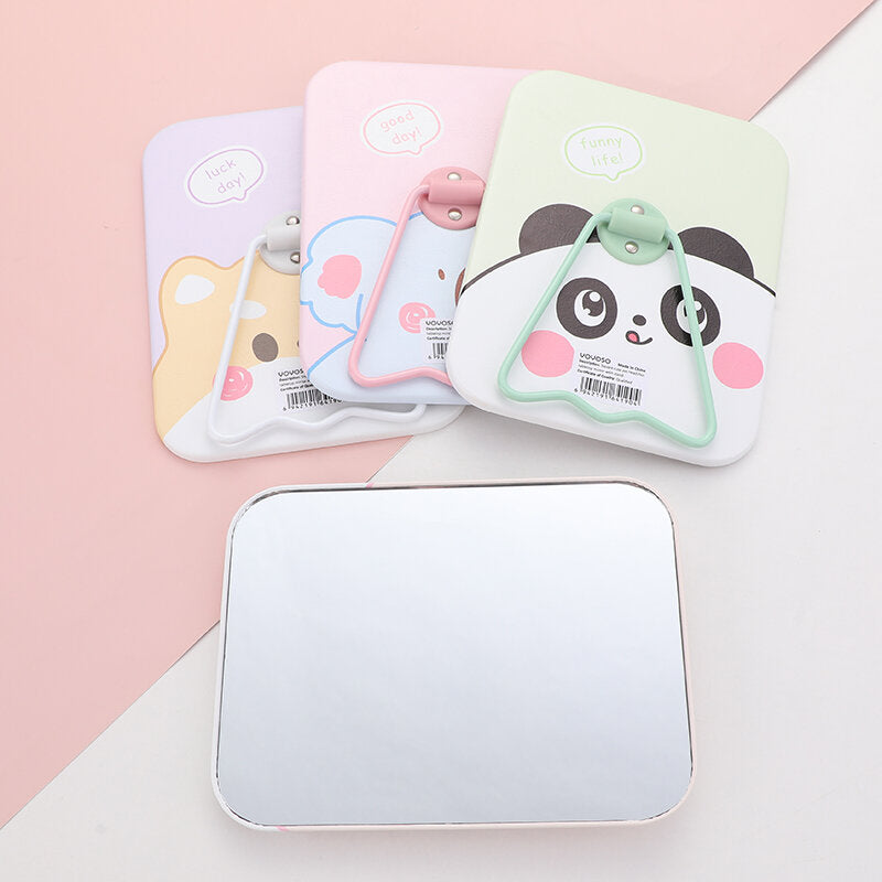 Specchio da tavolo di foto della testa di animali domestici con supporto