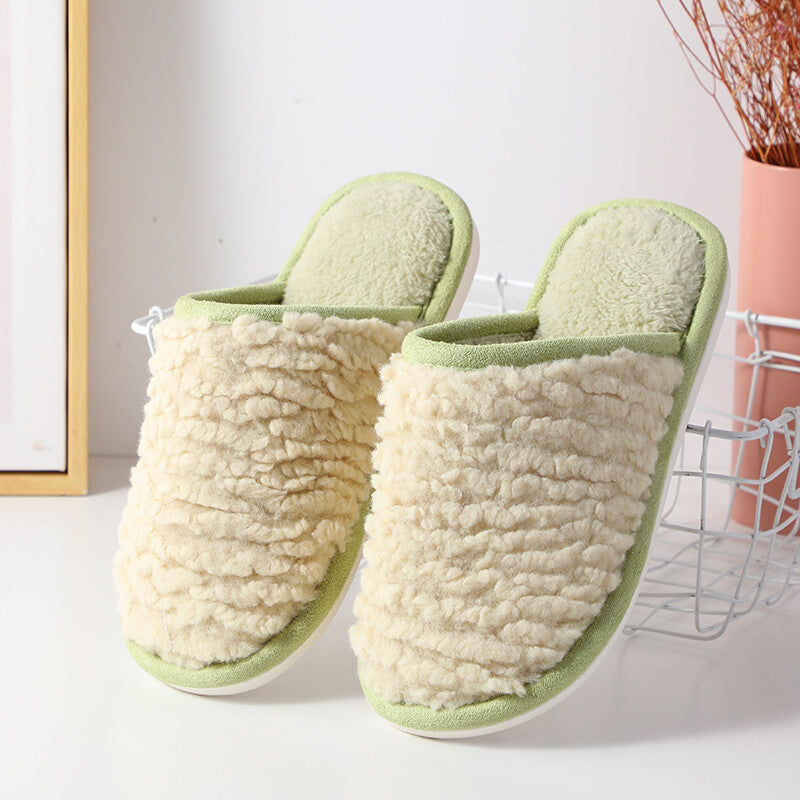 Pantofole semplici a punta chiusa da donna 38-39 verde