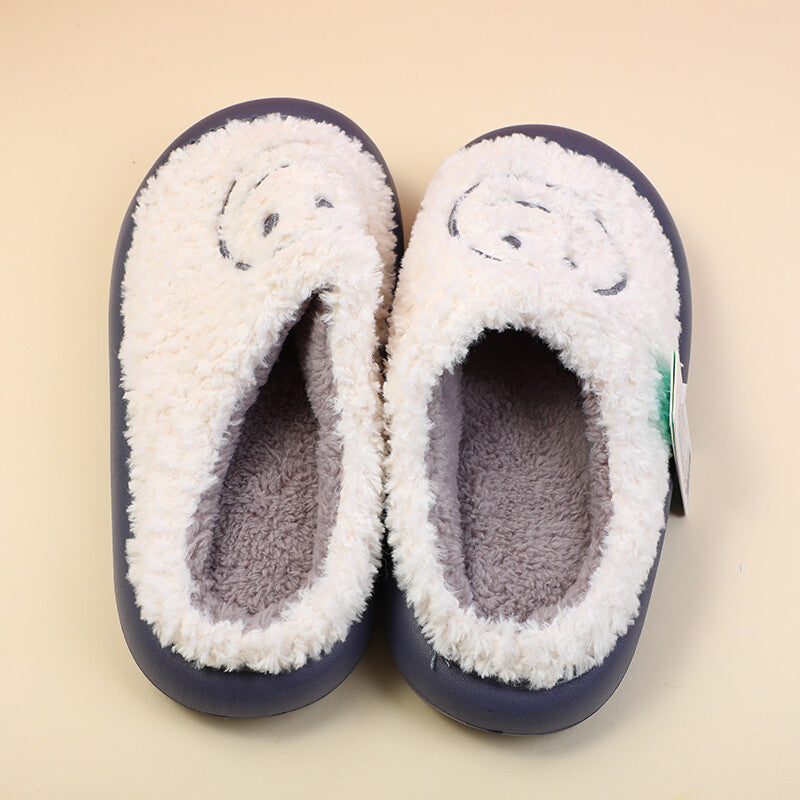 Pantofole da uomo a punta chiusa Simple Smiling Face grigio taglia 40-41